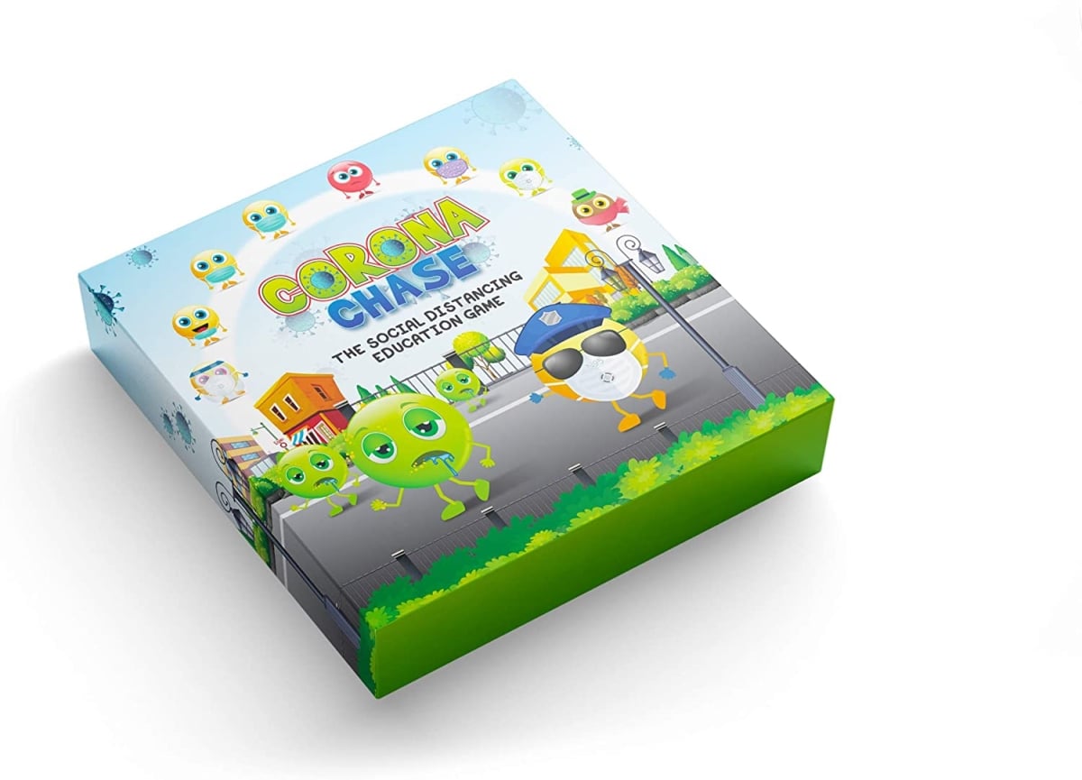Covid 19 Corona Chase the Social Distancing Board Game, Multi Color