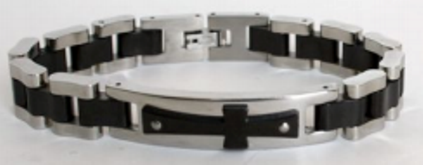 Jewelry Black & Silver Bracelet