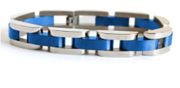 Jewelry Silver & Blue Bracelet