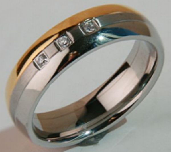 Jewelry Silver 3 Stone Ring - Size 12
