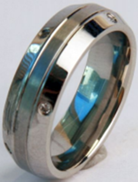 MESR114-12 Jewelry 3 Layer Silver Ring - Size 12