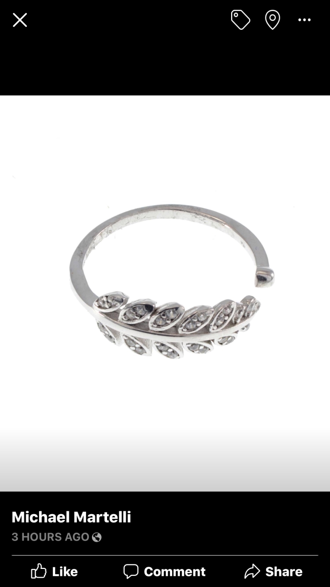 Jewelry Sterling Silver 999 Leaf Toe Ring