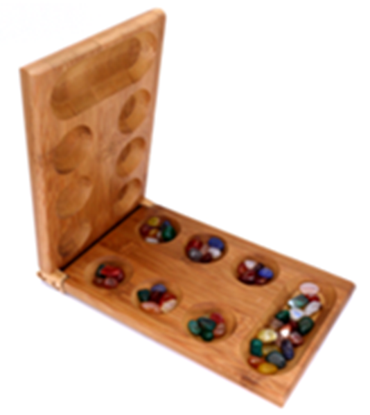 Desktop & Travel Game with Bamboo Mancala