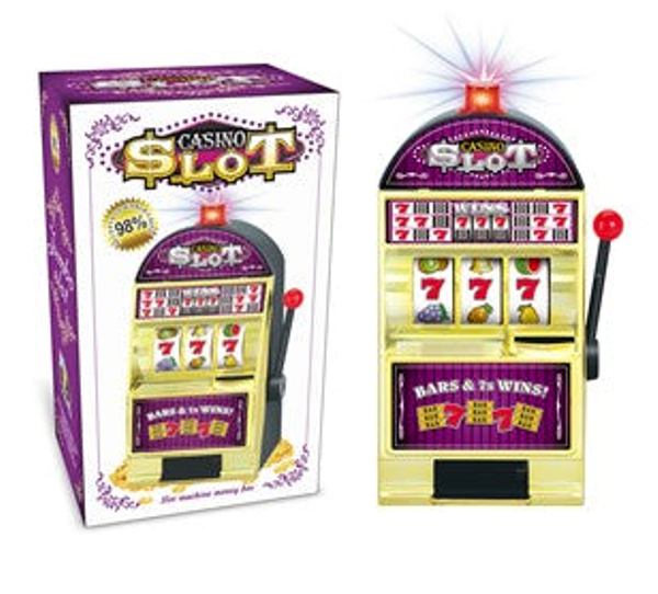 Picture of Germ Free 52 YLN012950-WINCASINOSLOTPB1303 Casino Music Piggy Bank Slot Game with Machine Fun