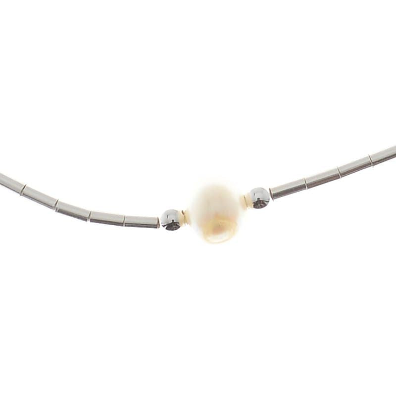 Picture of MAGM P120-18 PEARL 10 in. Jewelry Ankle Bracelet Sterling Silver Freshwater Pearl Anklet