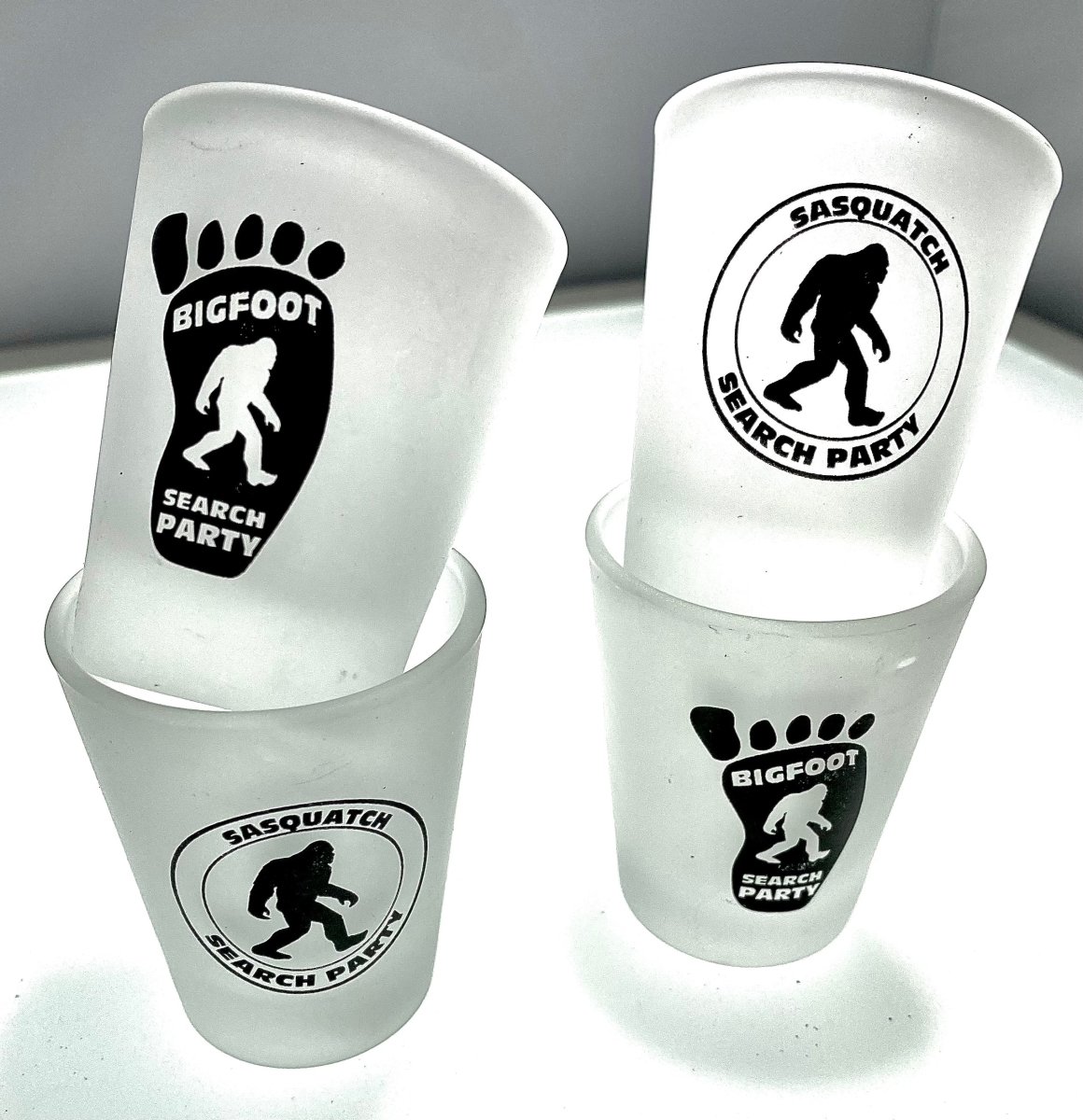 Picture of Germ Free Games SF-SHOT2 BigFoot Shot Glasses Set with Heavy Base, Clear - Pack of 4