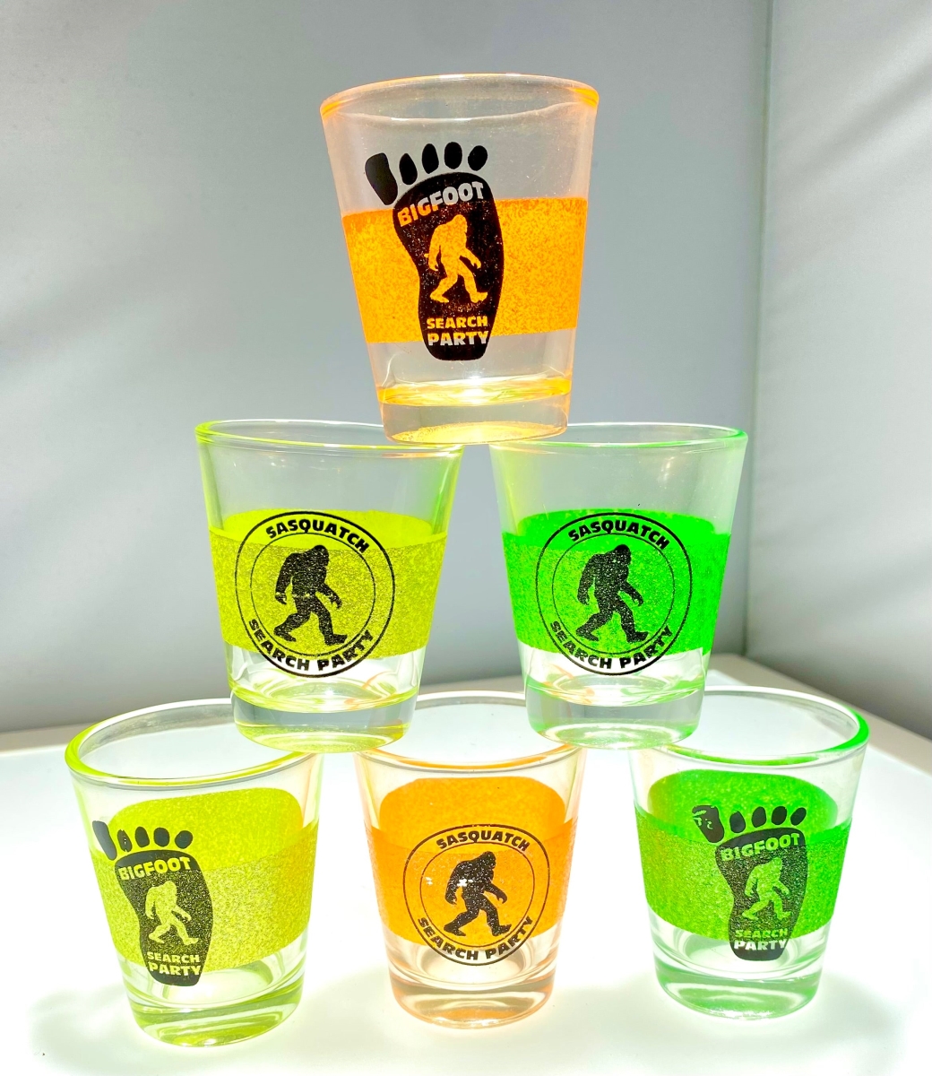 Picture of Germ Free Games SF-SHOT4 BigFoot Shot Glasses Set with Heavy Base, Clear - Pack of 4
