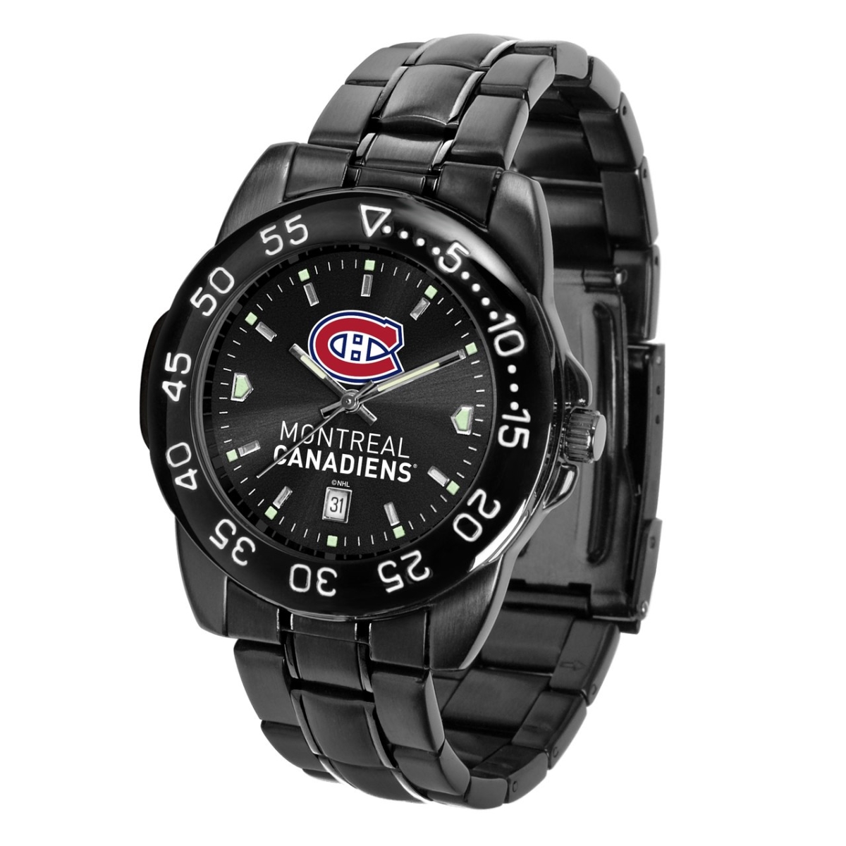 Picture of Gametime NHL-FTM-MON Mens NHL Montreal Canadiens Fantom Series Watch