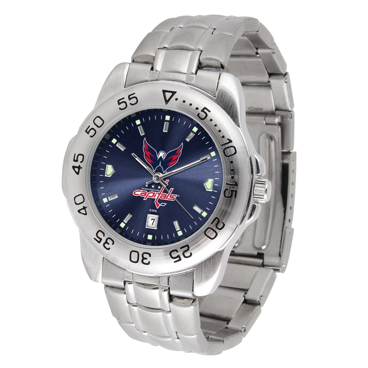 Picture of Gametime NHL-STE-WAS Mens NHL Washington Capitals Sport Steel Series Watch