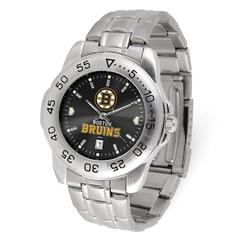 Picture of Gametime NHL-STE-BOS Boston Bruins Sport Steel Series NHL Watch for Mens