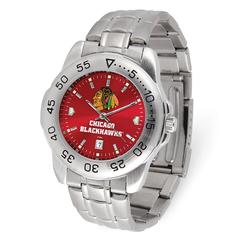 Picture of Gametime NHL-STE-CHI Chicago Blackhawks Sport Steel Series NHL Watch for Mens