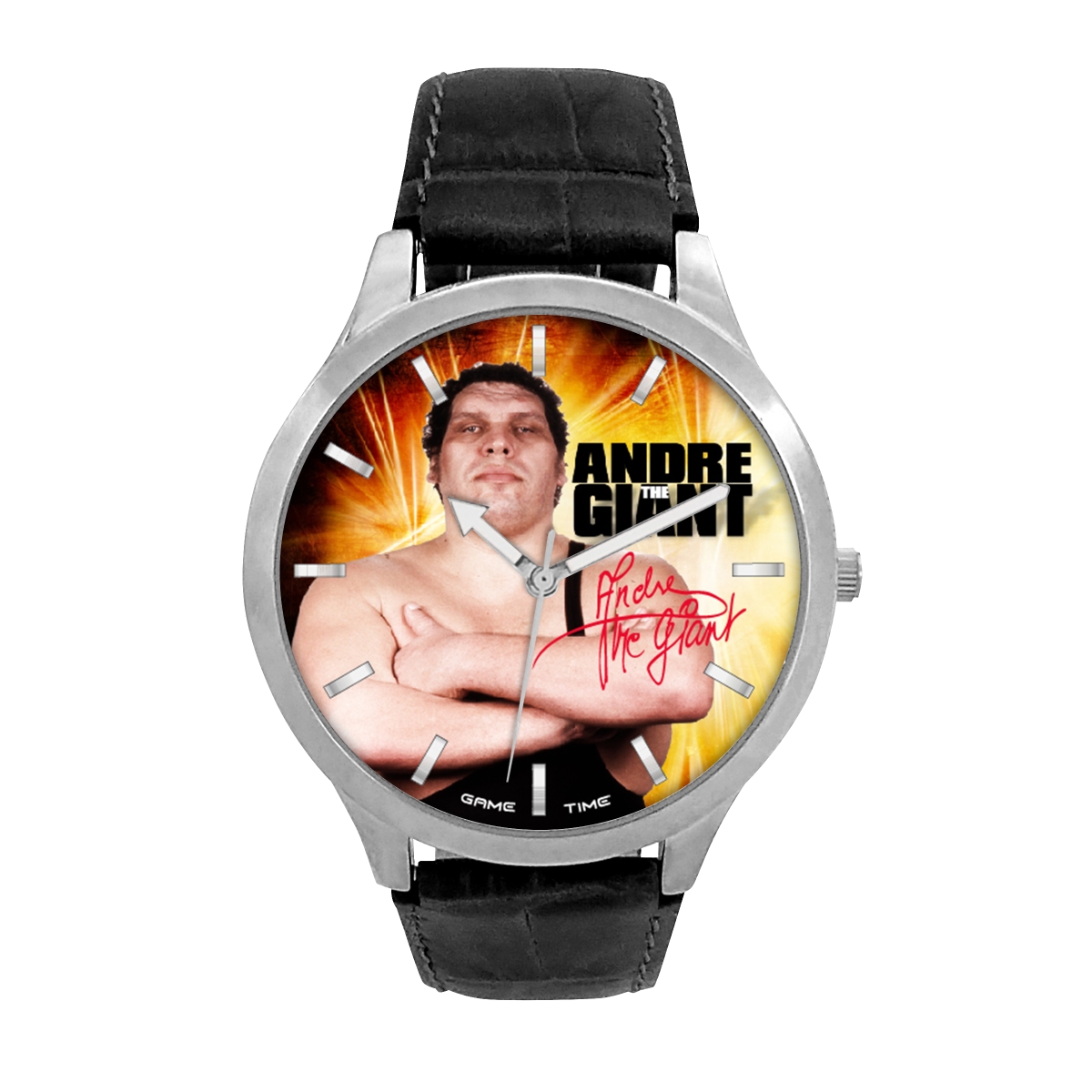 Picture of Gametime WWE-PIK-ATG Andre The Giant Pioneer Black Series Watch for Unisex