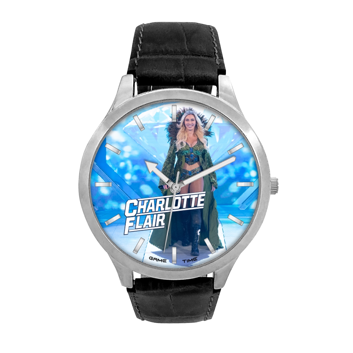 Picture of Gametime WWE-PIK-CHF Charlotte Flair Pioneer Black Series Watch for Unisex