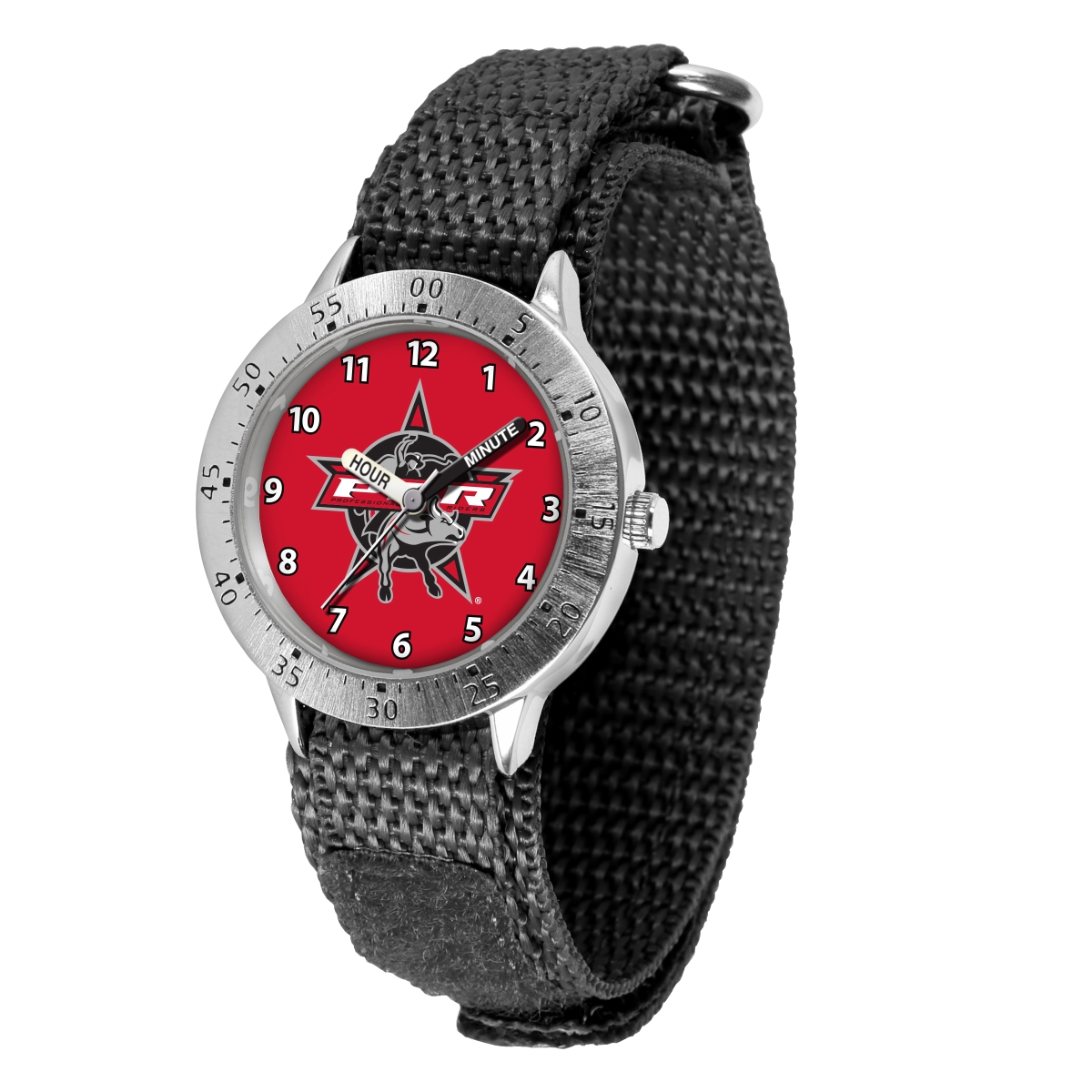 Picture of Game Time Watches PBR-TAL-RD-BKB Professional Bull Riders Titan Series Black Bezel Watch