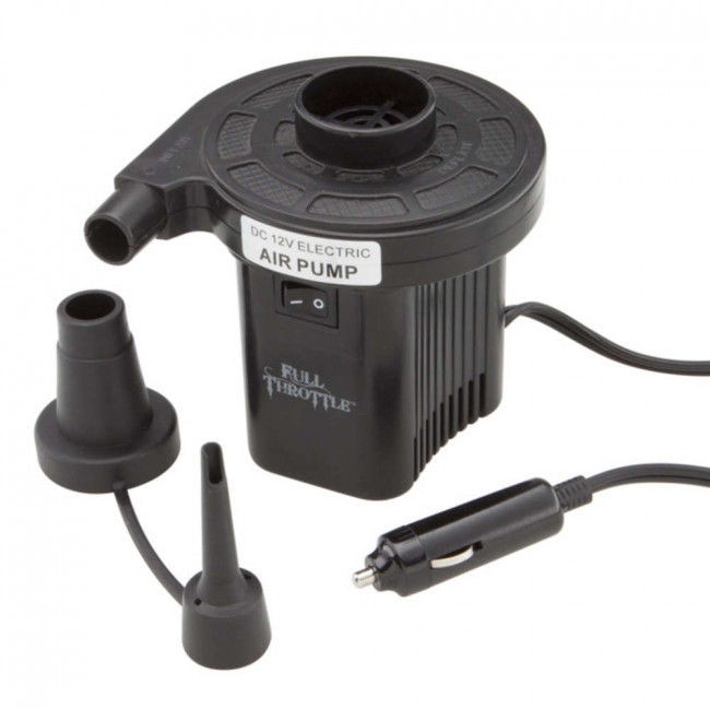 Full Throttle  12V Compact Cigarette Lighter Air Pump, Black