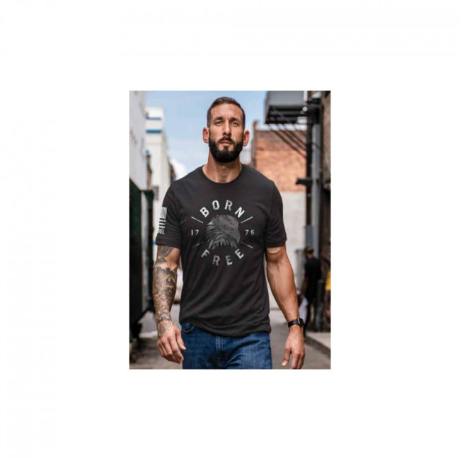 NLAEAGLETSBLACKM Mens Eagle T-Shirt, Black - Medium