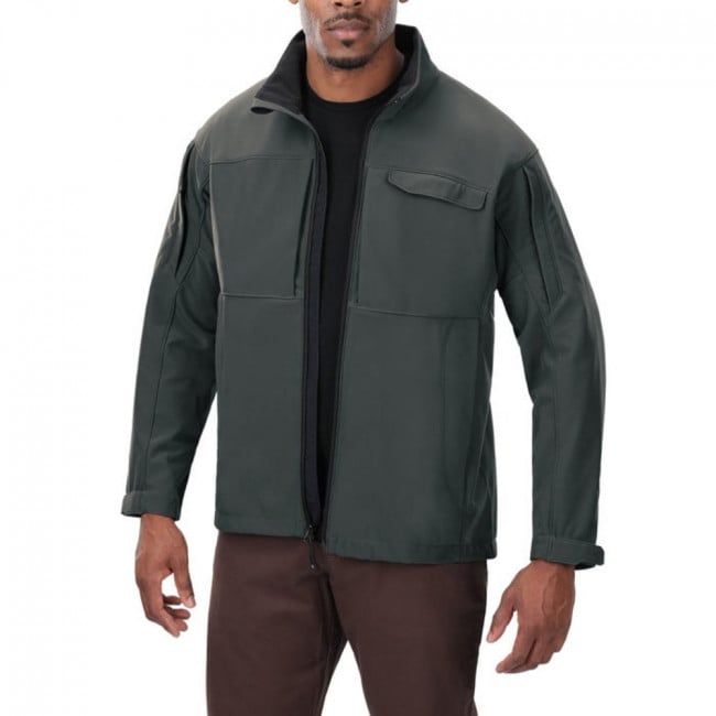 VTXF1VTX8830SLLARGE Downrange Soft Shell Jacket, Slate Grey - Large