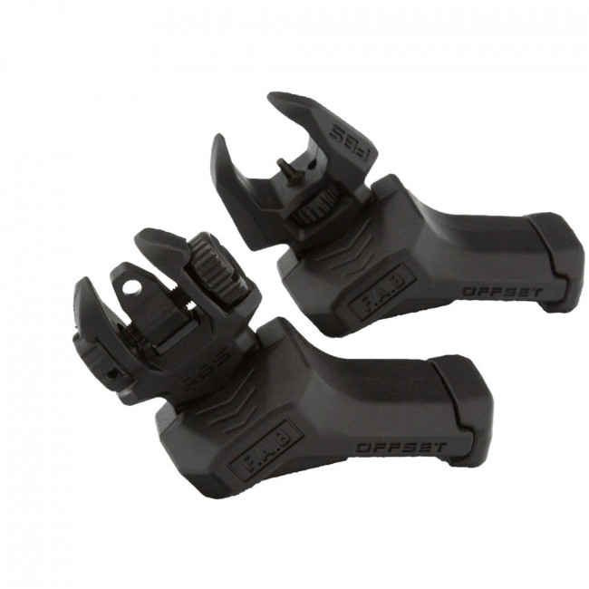 Picture of FAB Defense FABFXFRBSOSB Front & Rear Offset Flip-Up Sights&#44; Black - Right Hand