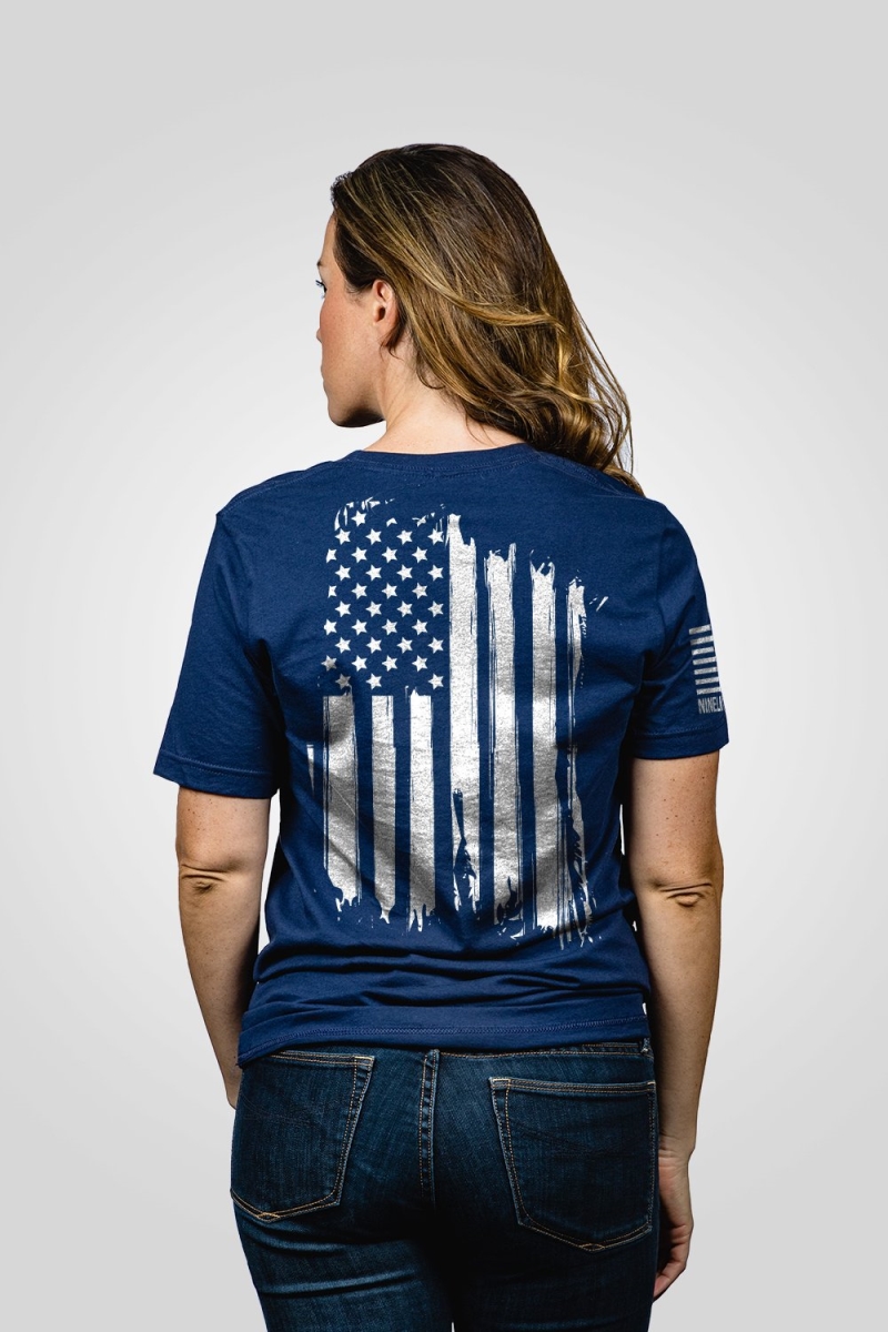 America T-Shirt, Navy - Small