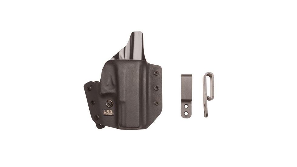 LAG6004 5 in. Right Hand 1911 Tactical Defender Holsters with Rail, Black