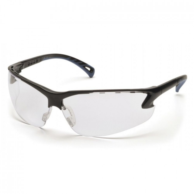 Picture of Pyramex Safety Products PMXSB5710D Venture 3 Eye Protection - Clear Lens with Black Frame