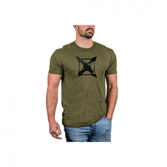 VTXF1VTX9043NAMEDIUM Mens Stealth Logo T-Shirt, Green - Medium