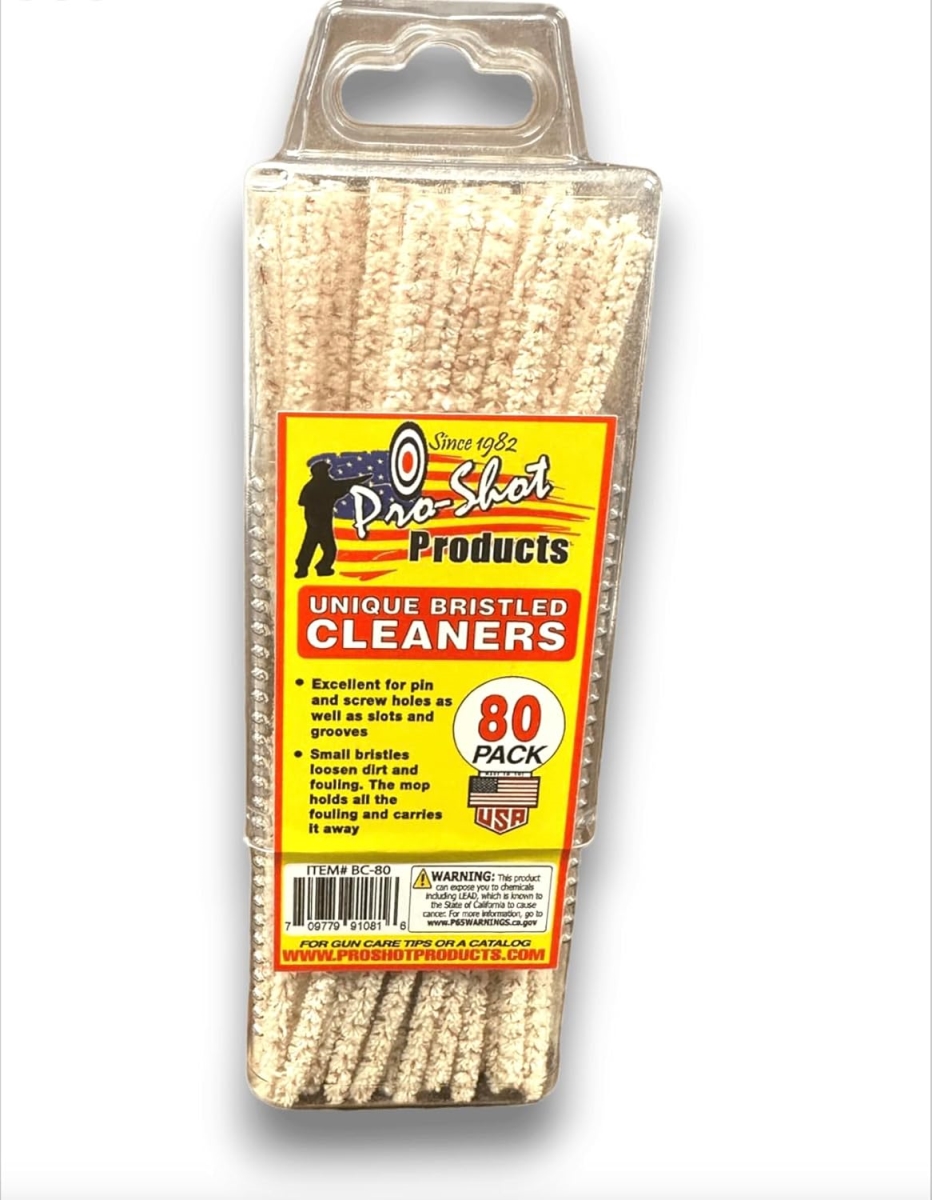 Bristled Cleaners, Black - Pack of 80