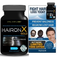 Picture of Haironx 856412 Hair Growth Vitamins Hair Loss Treatment for Faster Growth Guaranteed