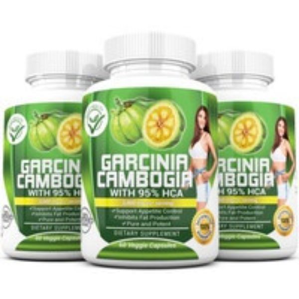 Picture of Garcinia Cambogia CBG3 3000 mg Daily HCA 95 Percent Weight Loss Diet 3 Bottles 180 Capsules