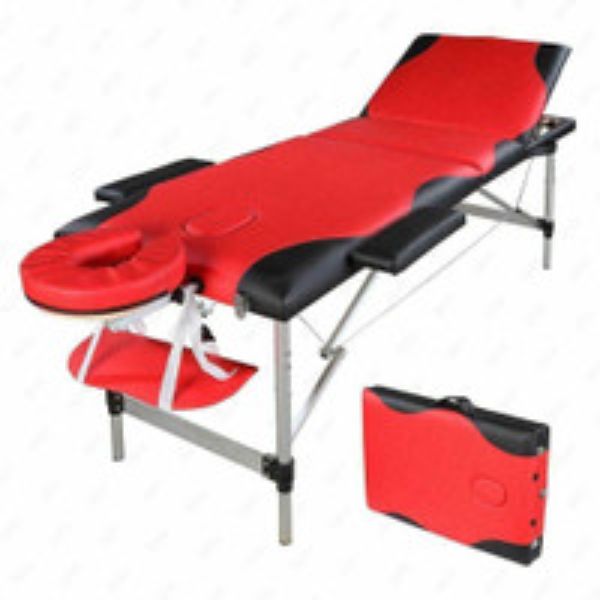 Picture of BestMassage MT R&B 84 in. Aluminum Facial Tattoo Physical Therapy Massage Table 3 Fold Beauty SPA Bed