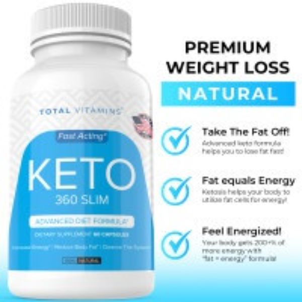 Picture of 212 Main kett8608 Keto 360 Slim Diet Pills Fat Burner Ultra Fast Pure Keto Boost Burn Weight Loss Supplement