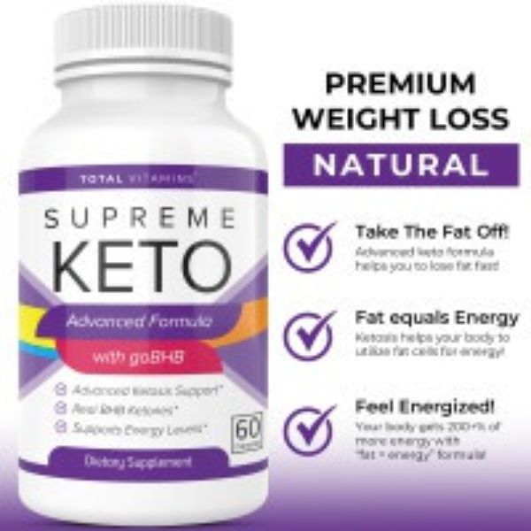 Picture of 212 Main kett8626 Supreme Keto Diet Pills Advanced BHB Ketones Fat Burner Ultra Boost Weight Loss Supplement