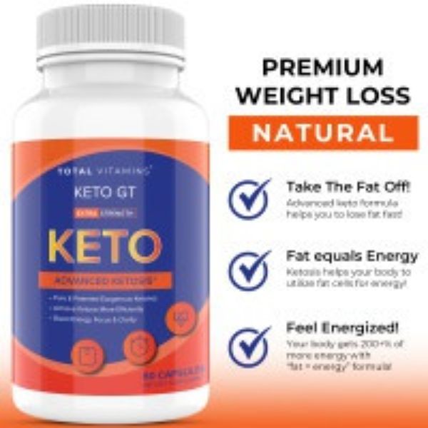 Picture of 212 Main kett8619 800 mg Keto GT Advanced Ultra Fast Keto Diet Pills 360 BHB Fat Burner Weight Loss Supplement