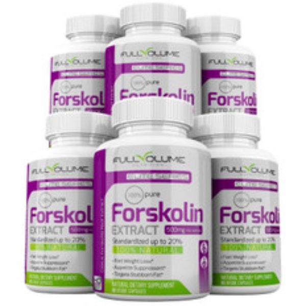Picture of 212 Main F6ii 500 mg Forskolin Pure Coleus Forskohlii Extract Standardized 20 Percentage Weight Loss Supplement - Pack of 6