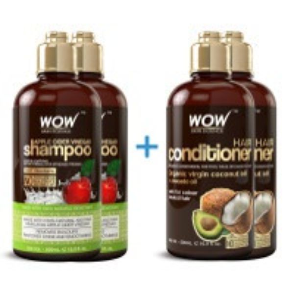 Picture of 212 Main HCS19 Hair Loss Wow Apple Cider Vinegar Shampoo Plus Coco Avocado Conditioner - Pack of 2