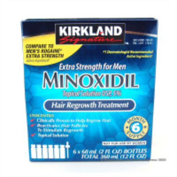 Picture of 212 Main HKM68 Kirkland Minoxidil 5 Percentage Extra Strength 6 Month Supply Men Hair Regrowth Solution