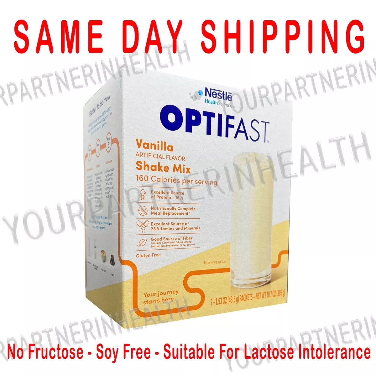 Picture of Optifast  6565   Formula Optifast Powder Shake | 5 Boxes | Vanilla | 35 Servings | Fresh
