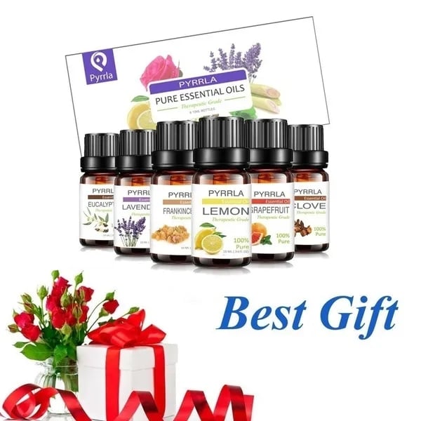 Picture of PYRRLA 7477460089 6Pcs PYRRLA Water Solution Aromatherapy Plants Essential Oil Set Fragrances Carrier Oils