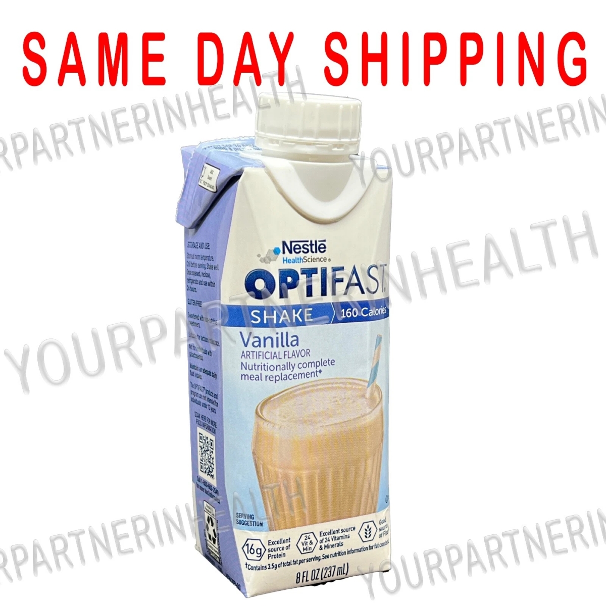 Picture of Optifast 889988. Optifast 800 Ready-To-Drink Shake - 1 Case - Vanilla - 24 Servings