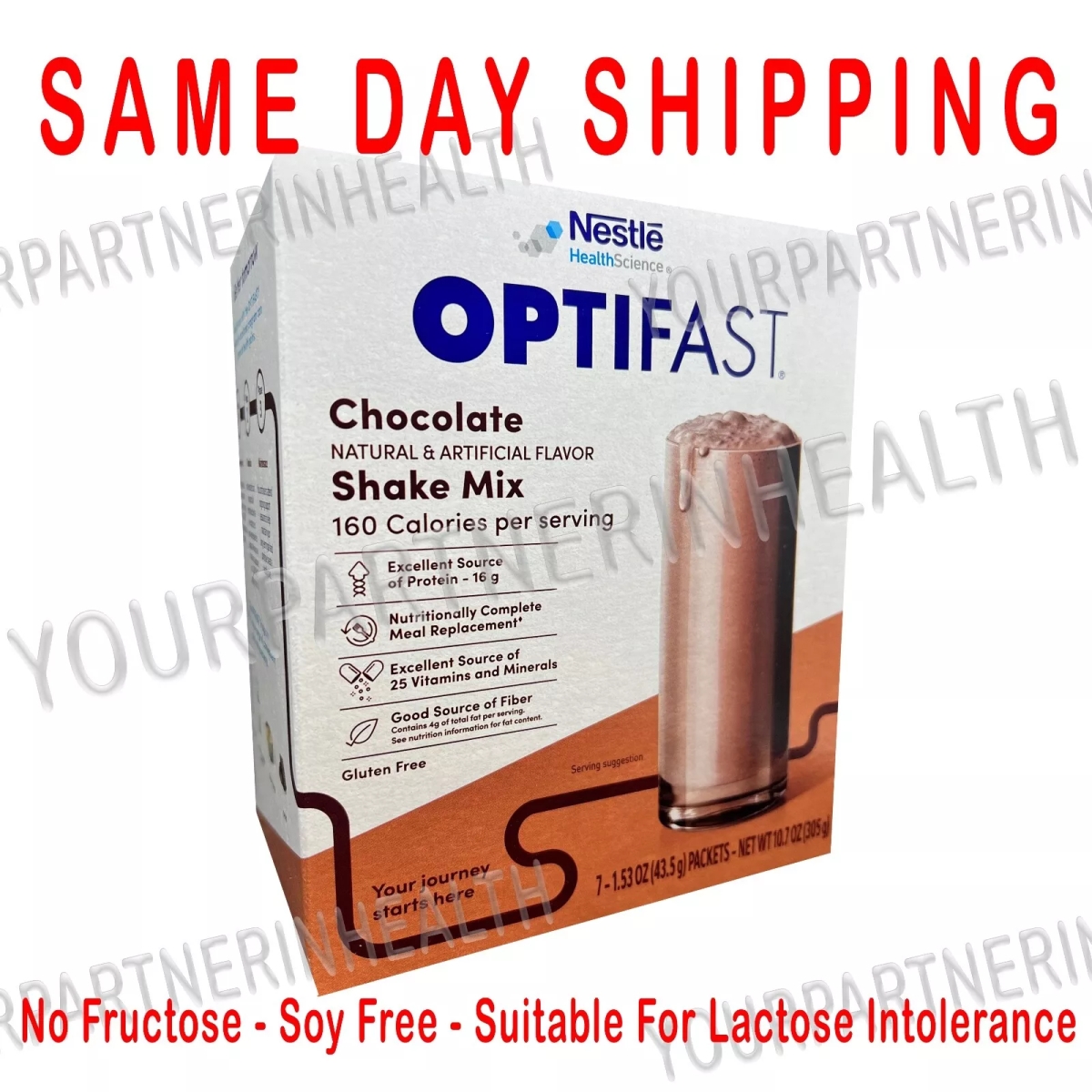 Picture of Optifast 7687 Optifast 800 Powder Shake | 5 Boxes | Chocolate | 35 Servings | Fresh &