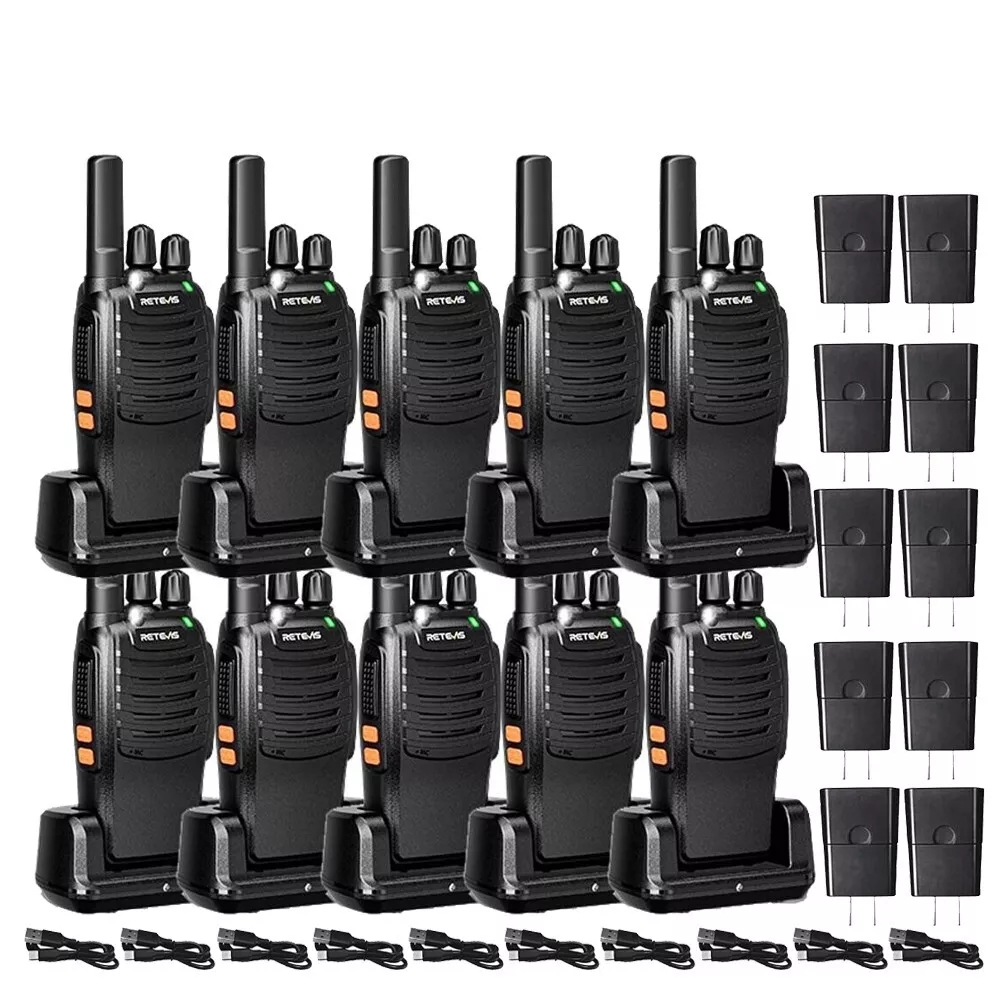 Picture of Retevis H777 Hermind  Long Range Walkie Talkies Rechargeable FRS Two Way Radio 2W 10 Pack