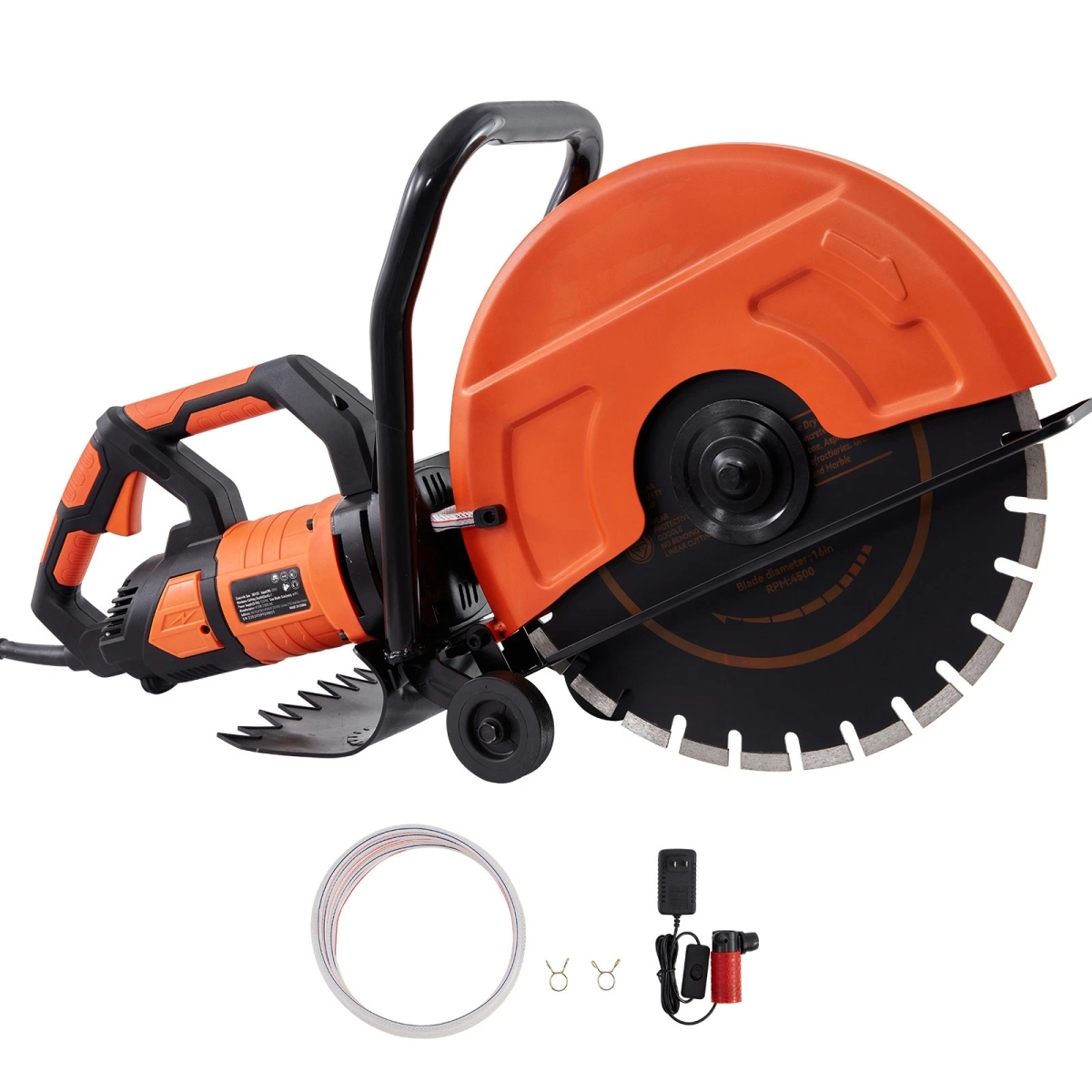 Picture of Crete Ileke 16&apos;&apos; Electric Concrete Saw Wet/Dry Saw Cutter with Water Pump and Blade