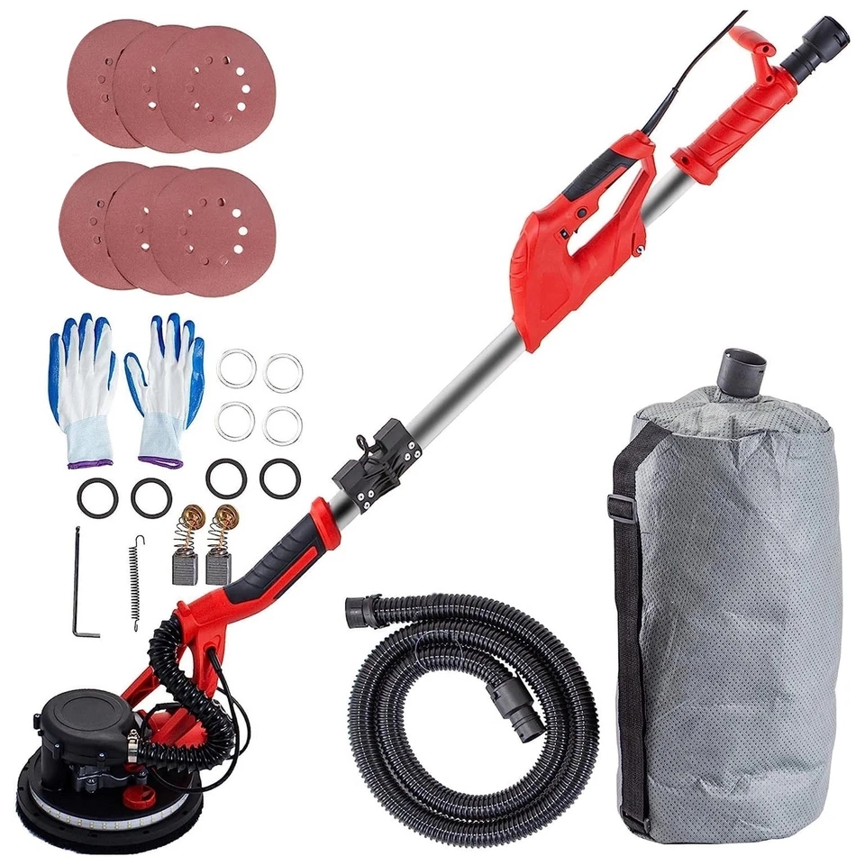 Picture of Sander Yeahto Drywall Sander Electric Drywall Sander 850W Foldable with Strip Light Vacuum Bag