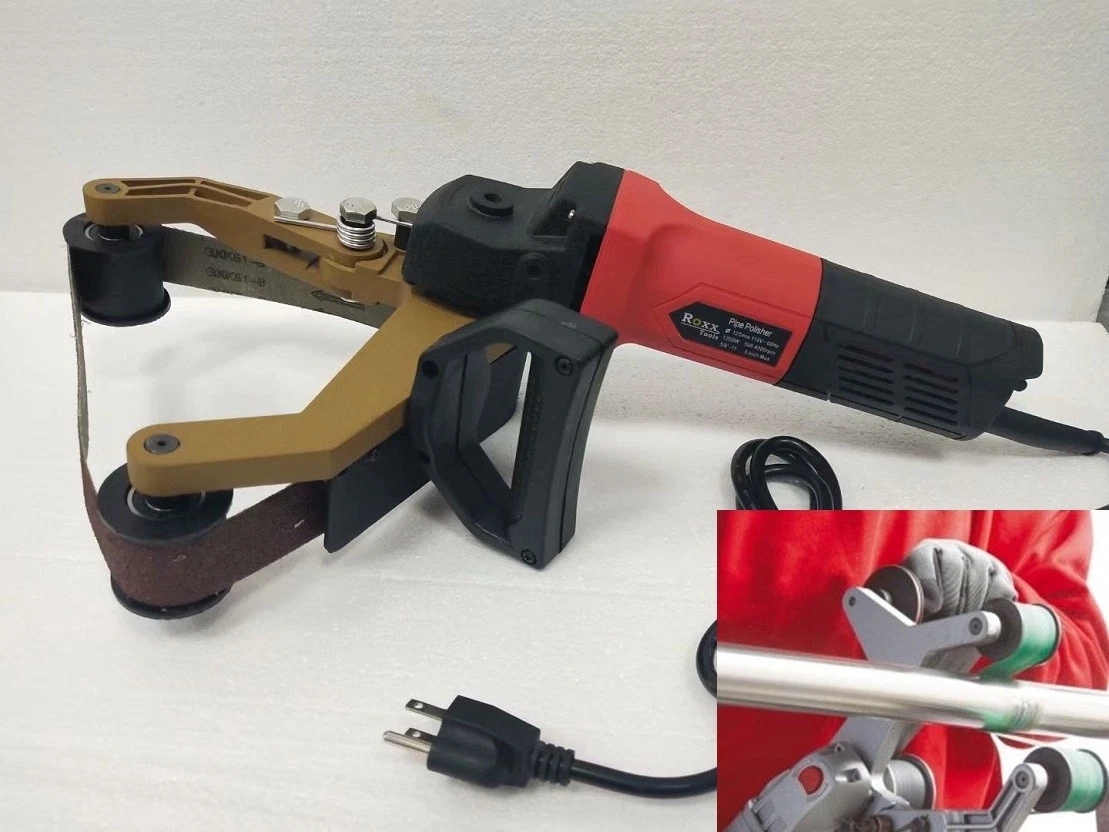 Picture of Roxx Ifekiah Tube Belt Sander Stainless Steel Pipe Polisher Around Pipe Electric Sanding Tool