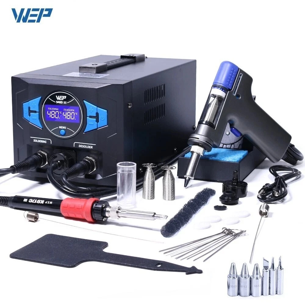 Picture of WEP Youwiklne WEP 948D-III 110W Desoldering Station Soldering Iron Kit Suction Tin Gun Tool
