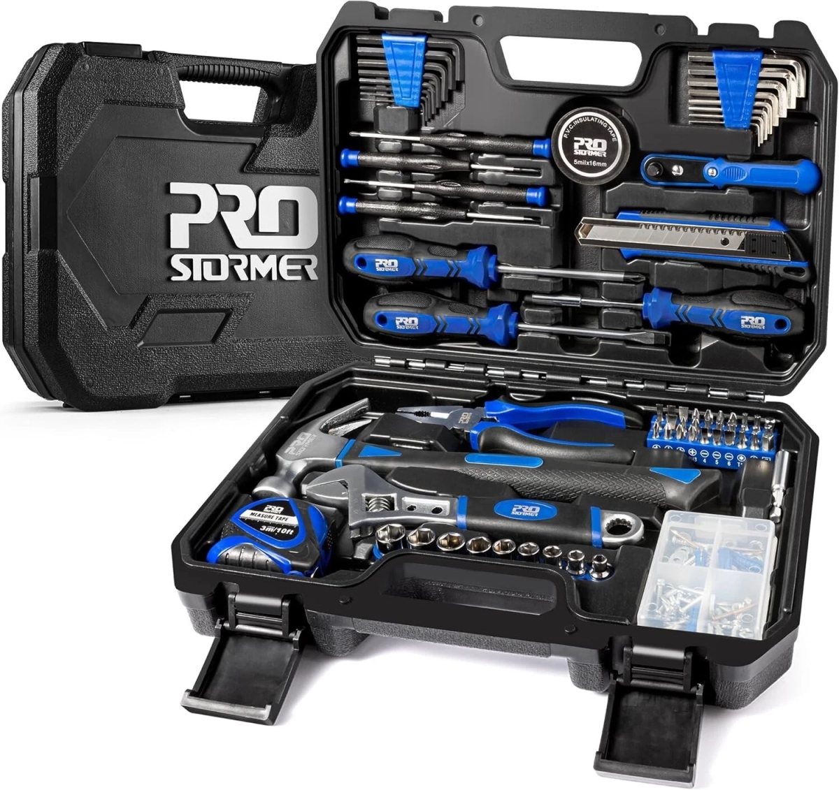 Picture of General Atisg Tool Kit 162 Pcs General Household Hand Repair Tool Set with Portable Tool Case