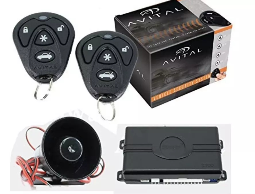 Picture of Avital 777789 AVITAL 3100L Basic 1-Way Car Security Keyless Alarm System Two 3-Button Remotes