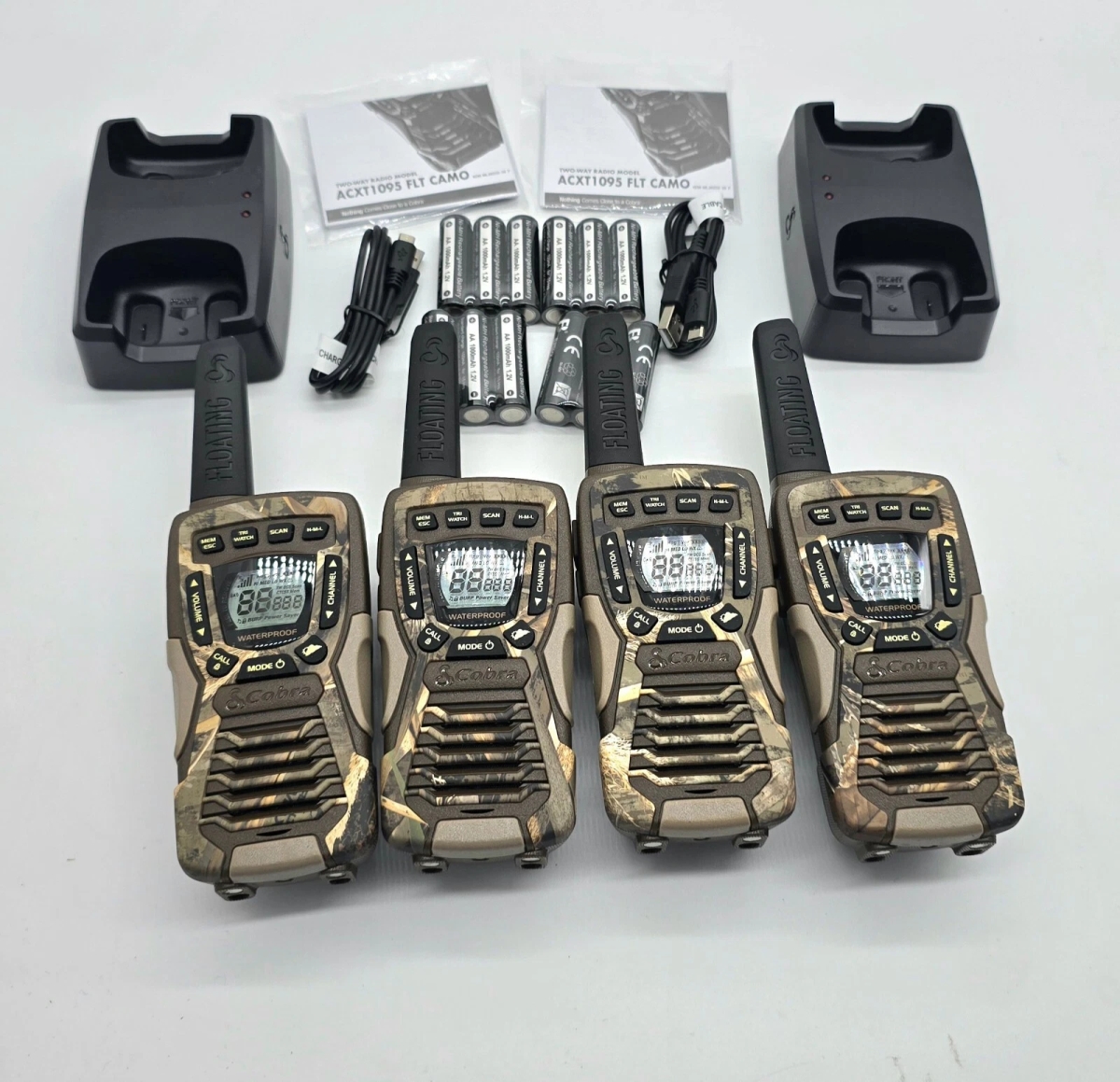 Picture of Cobra CXT1095 4 Cobra CXT1095 FLT 22-Channel Waterproof Walkie Talkie 2-Way Radio CAMO