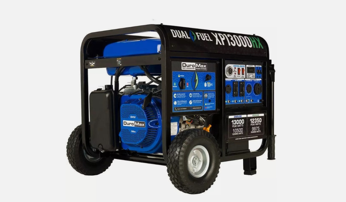Picture of DuroMax  GI133 DuroMax XP13000HX 13&#44;000 Watt Portable Dual Fuel Gas Propane CO Alert Generator