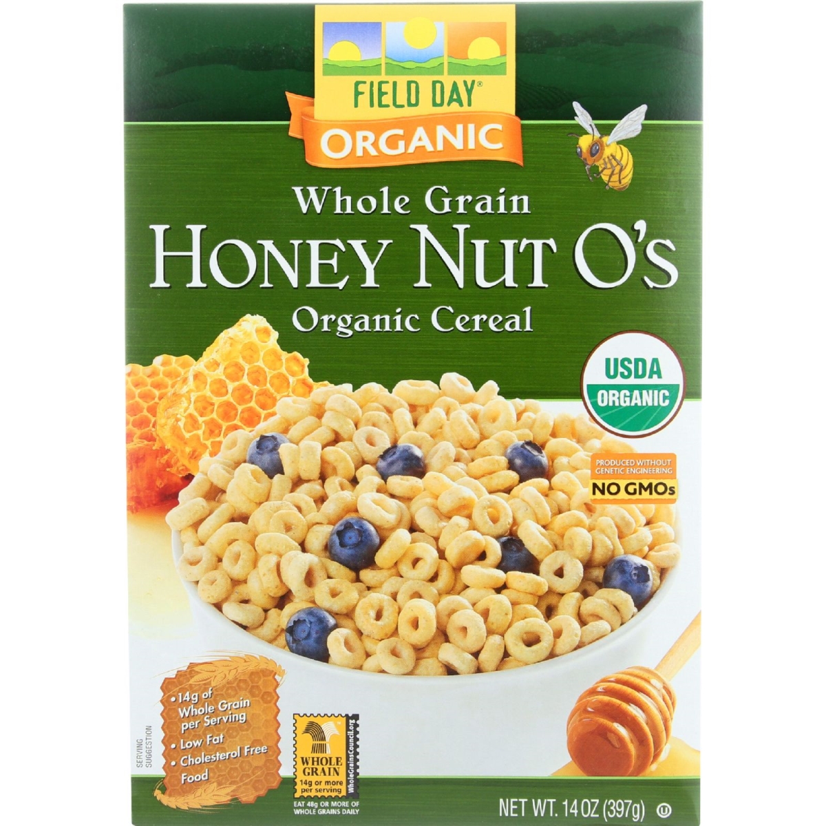Picture of Field Day 1630094 14 oz Cereal Organic Whole Grain - Honey Nut Oats